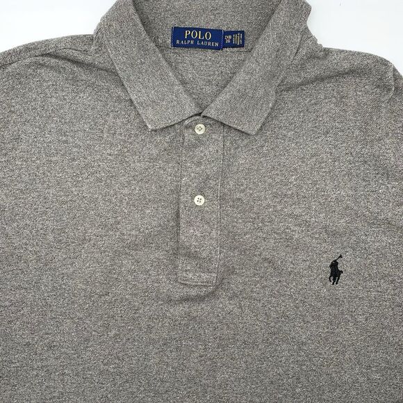 Polo Ralph Lauren Men's Short Sleeve Solid‎ Gray 2XB Polo Shirt - Picture 1 of 7